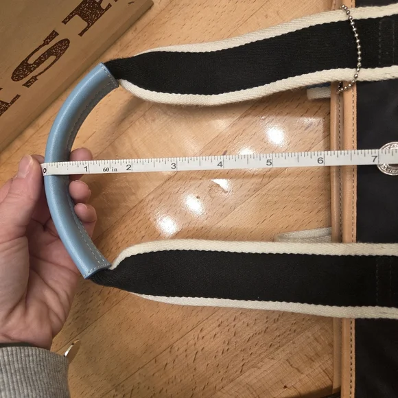 Coach Hamptons Weekend Expandable Tote Bag Small Black Nylon Y2K - Picture 12 of 14